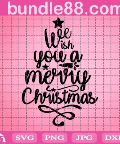 We Wish You A Merry Christmas Svg, Christmas Tree Svg, Merry Christmas Svg, Holiday Sign Svg, Digital Cut File, Winter Svg, Hand Lettered