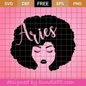 Aries Svg Free, Zodiac Sign Svg, Horoscope Svg, Instant Download, Silhouette Cameo