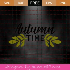 Autumn Time – Free Svg Invert