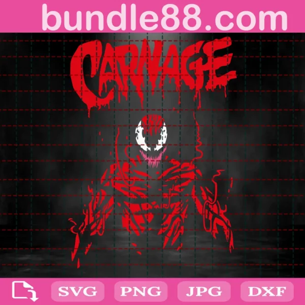 Carnage, Movie, Symbiote, Skull, Marvel, Spiderman, Venom Invert