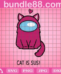 Cat Is Sus, Among Us Cat, Cute Cat, Space Cat, Valentine Gift