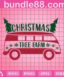 Christmas Tree Farm, Red Truck Farmhouse Christmas Tree