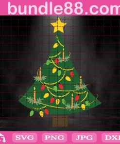 Christmas Tree, Merry Christmas, Christmas Light, Christmas Decor Invert