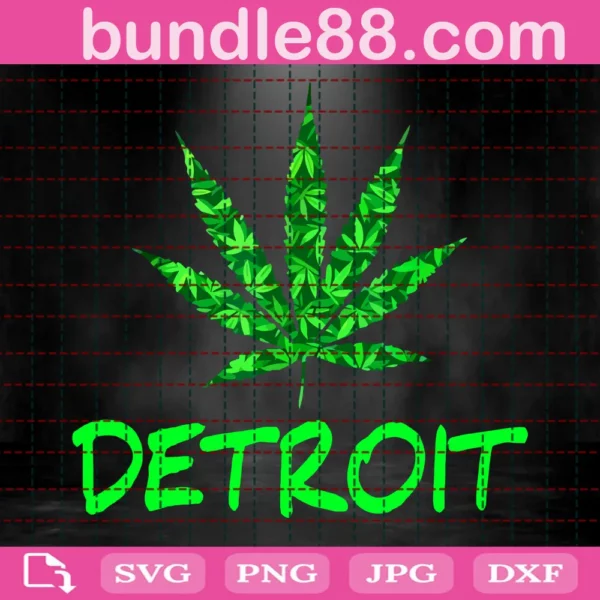 Detroit, Weeds, Marijuana, High, Cannabis Lovers, Cannabis Gifts Invert