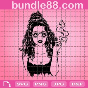Dope Girl, Life Syle, Sexy Afro Girl Smoking Joint, Cannabis