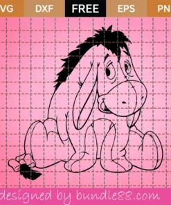 Eeyore Donkey Svg Free, Winnie Pooh Svg, Free Svg Files Disney, Instant Download