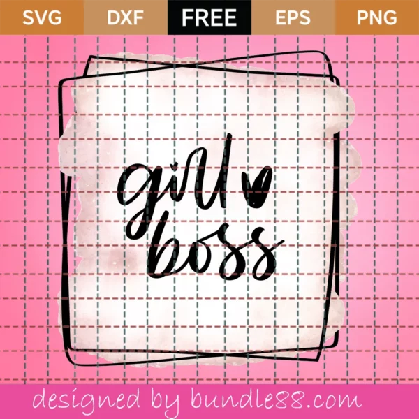 Free Girl Boss Png Sublimation Invert