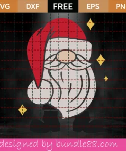 Free Santa Gnome Svg Invert