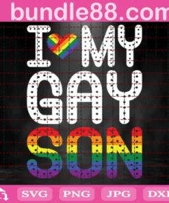 I Love My Gay Son, Rainbow Flag