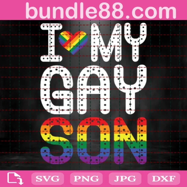 I Love My Gay Son, Rainbow Flag