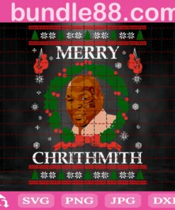 Merry Chrithmith, Funny Mike Tyson Inspired Christmas Invert