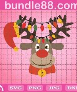 Reindeer Face, Rudolph Reindeer, Xmas Reindeer, Christmas Light
