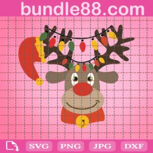 Reindeer Face, Rudolph Reindeer, Xmas Reindeer, Christmas Light