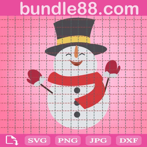 Snowman Ornament, Snowman Clipart, Snowman Cut File, Christmas Shirtsvg Invert