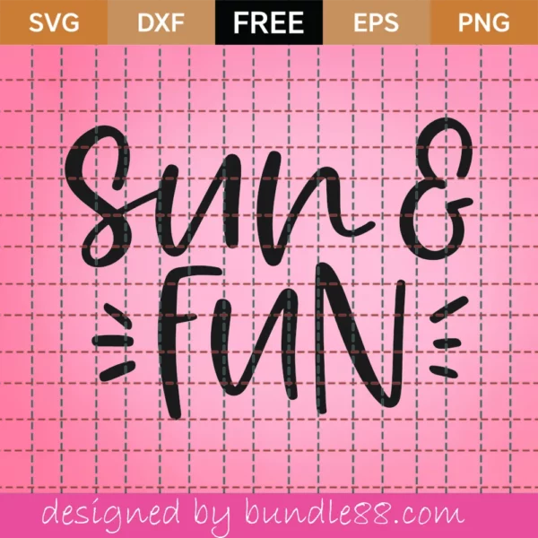 Sun & Fun – Free Svg