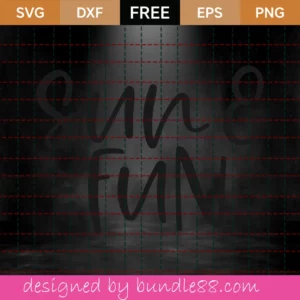Sun & Fun – Free Svg Invert