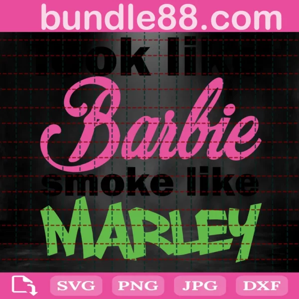 Trending, Bob Marley, Look Like Barbie, Smoking, Weed, Cannabis Invert