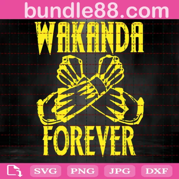 Wakanda Forever Layered Item, Wakanda Forever Clipart
