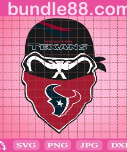 Houston Texans Skull Football Files, Clipart, Circut, Cutting Files