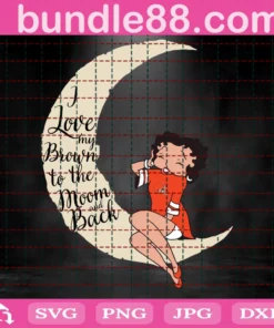 I Love Browns To The Moon And Back, Stars, Betty Boop