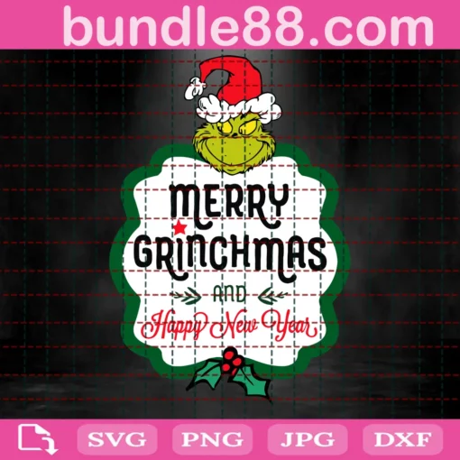 Merry Grinchmas, Happy Newyear, Christmas Villain, Christmas Clip Art