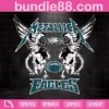 Metallic Eagles, Philadelphia Eagles Football Ball, Fan Football