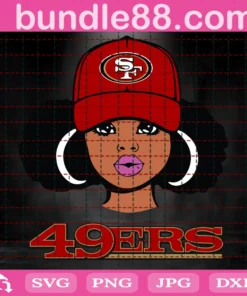 San Francisco 49Ers Cheerleader Football Files, Clipart Invert