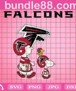 Snoopy Atlanta Falcons Football, Peanuts Football , Peanuts Digital Art