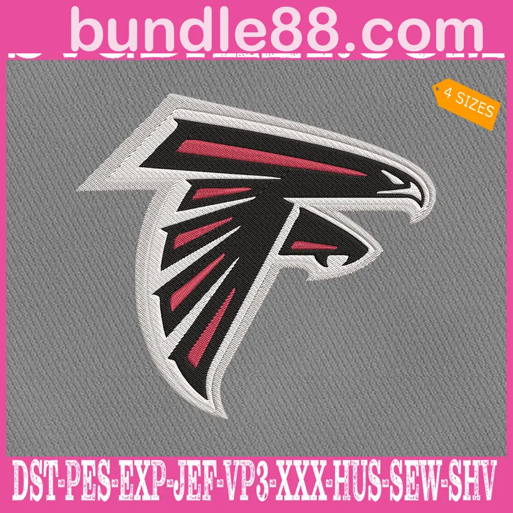 Atlanta Falcons Embroidery Files, Sport Team Embroidery Machine, NFL
