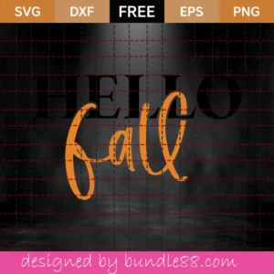 Free Hello Fall Svg Invert