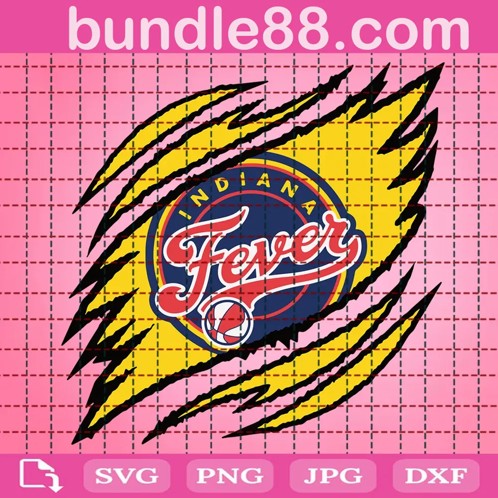 Indiana Fever Claws Svg, Indiana Fever Logo Svg, Women'S Basketball Svg