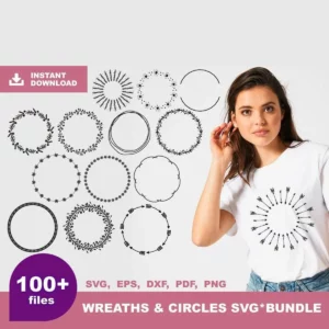 100+ Wreaths And Circles Svg
