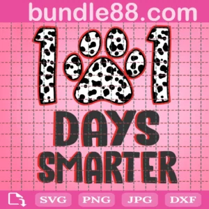 101 Days Smarter Svg