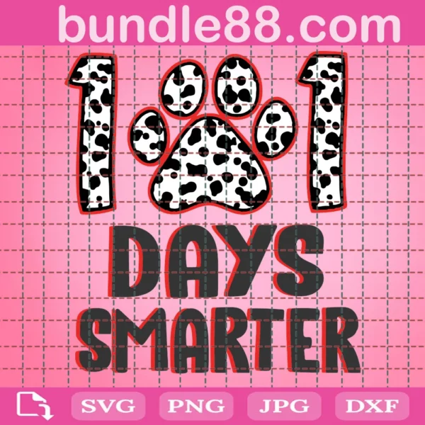 101 Days Smarter Svg