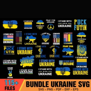 115+Files Ukraine SVG Bundle