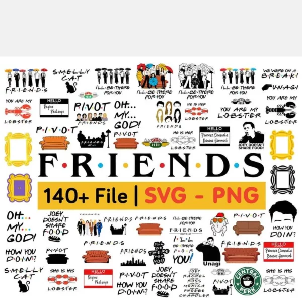 140+ Files Friends Bundle png