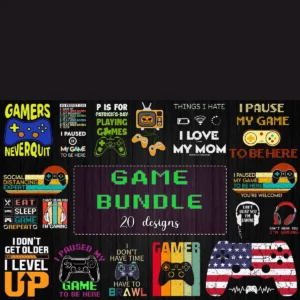 20 Designs Game Bundle Svg