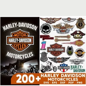 200+ Harley Davidson Motorcycles Bundle png