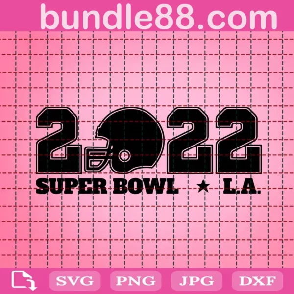 2022 Super Bowl Svg