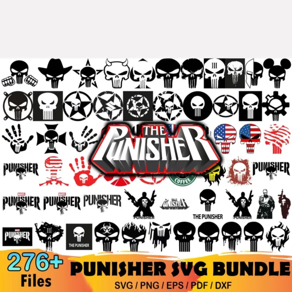 276+ Punisher Svg Bundle