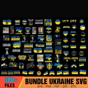 300+Files Stand With Ukraine SVG