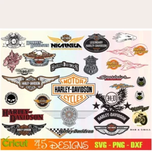 45 Designs Harley Davidson png Bundle