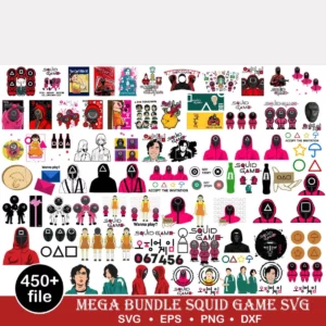 450+ Squid Game SVG Bundle