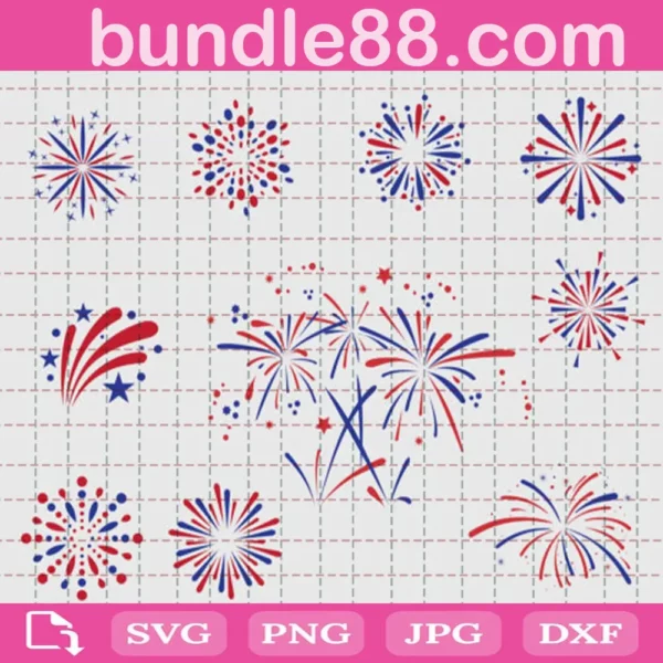 4Th Of July Firework Bundle Svg Free