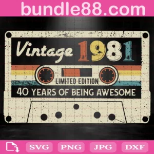 80S Mixtape Cassette Svg