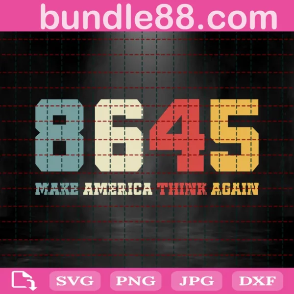 8645 Make American Think Again Trending Svg