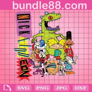 90S Nickelodeon, 90S Cartoon Friends Svg