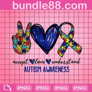 Accept Love Understand Autism Awareness Png