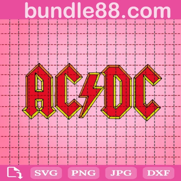 Acdc Band Logo Svg Svg Png Dxf Eps Digital Download April 2023 