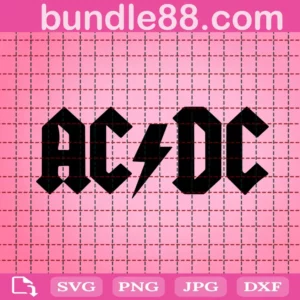 Acdc Band Svg, Acdc Rock Svg